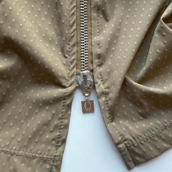 Deca De Vous A Nous Polka Dot Brown Zip Front Mini Dress T1 Adjustable Straps - Picture 9 of 9